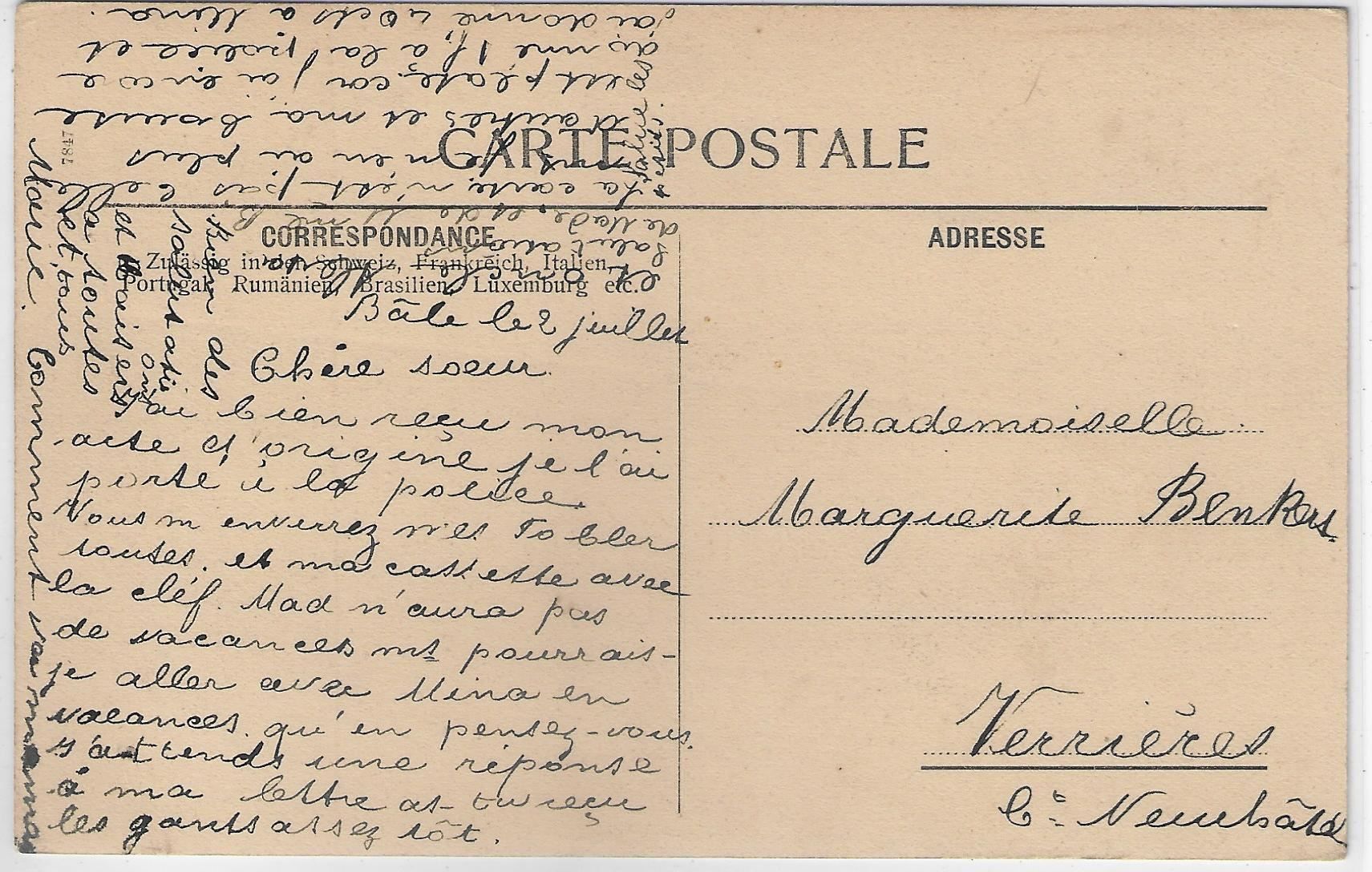 Cartoline postali: Basel - Panorama – Usato da Ettingen venduto da Kartenplanet 1