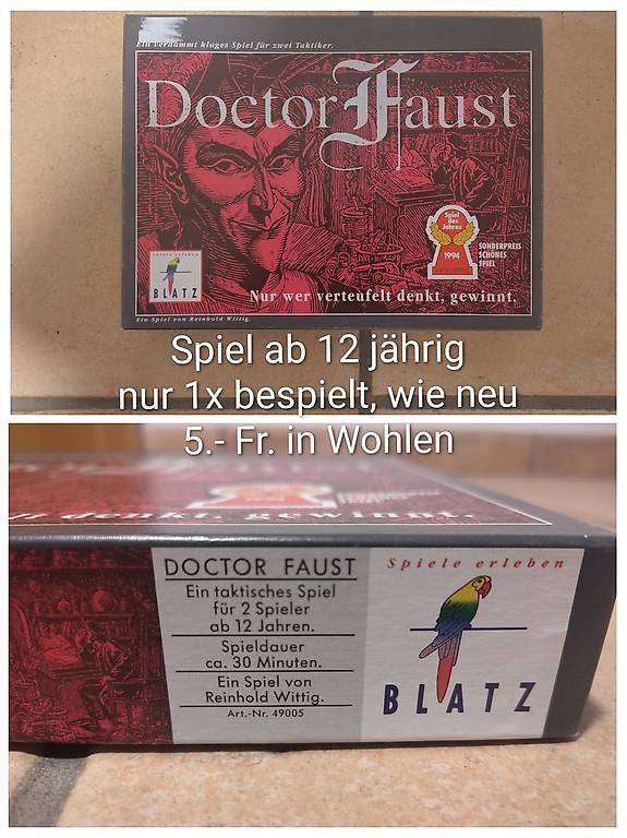 Jeux: Spiel Doctor Faust  – D'occasion à Wohlen AG par Miel12