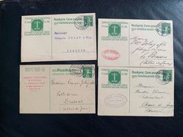 Thème Horlogerie  7 entiers postaux & 1 lettre