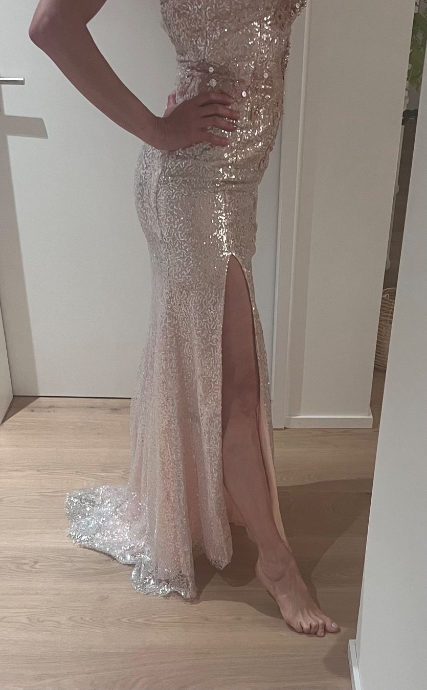 Vestiti: Glitzerndes Abendkleid mit Stola, Grösse 36-38 – Usato da Zürich venduto da dr.s 3