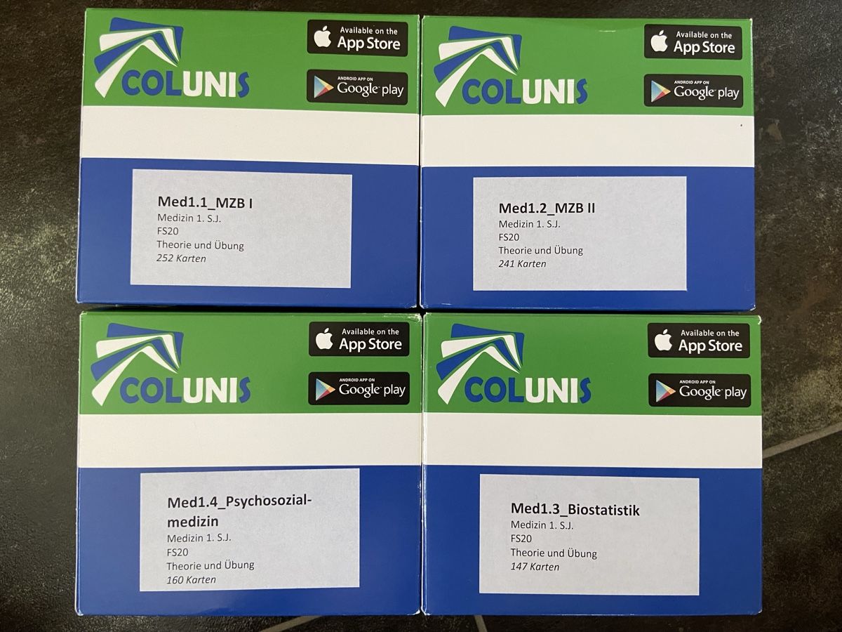 Libri: Colunis Karten 4er Set FS20 UZH – Usato da Luzern venduto da lmlngr