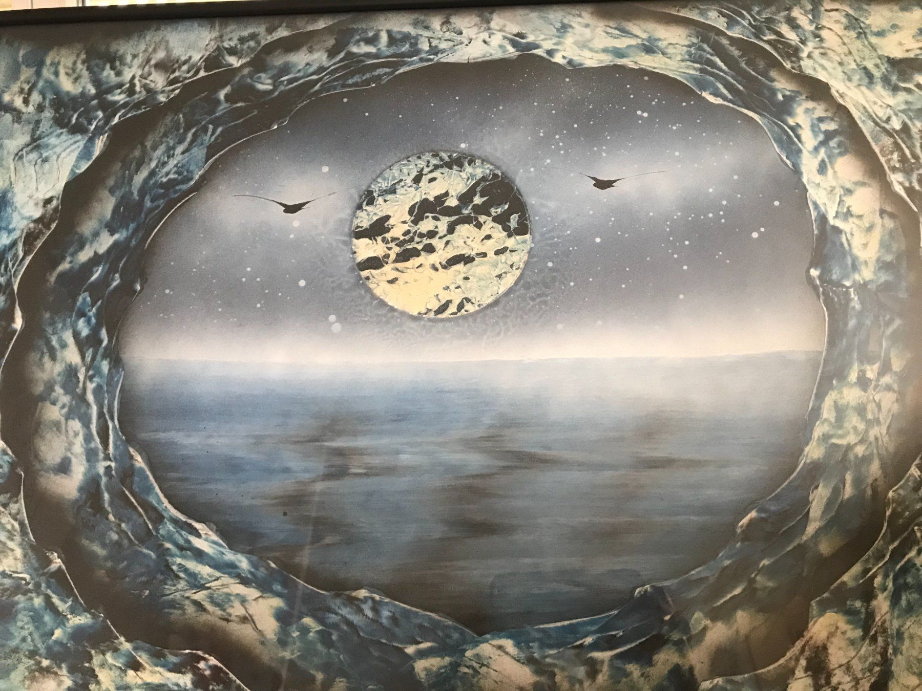 Poster & Bilder: Bild Venus handgemalt, blau mit schwarzem Rahmen – Neu (gemäss Beschreibung) aus Urtenen-Schönbühl von framu07 1