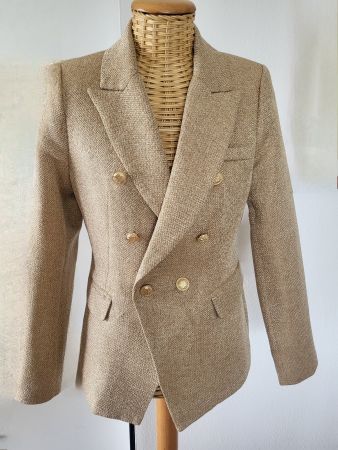 Veste ATTENTIF Paris, taille 38, couleur beige, chic!