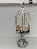 Vogelkäfig ohne Deko, Metall, Shabby Chic,