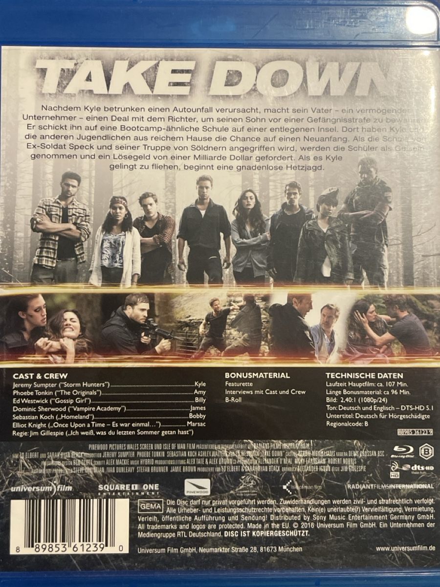 Alle DVDs: Take Down - Die Todesinsel (2016) – Neu (gemäss Beschreibung) aus Waldenburg von Gonzo8 1