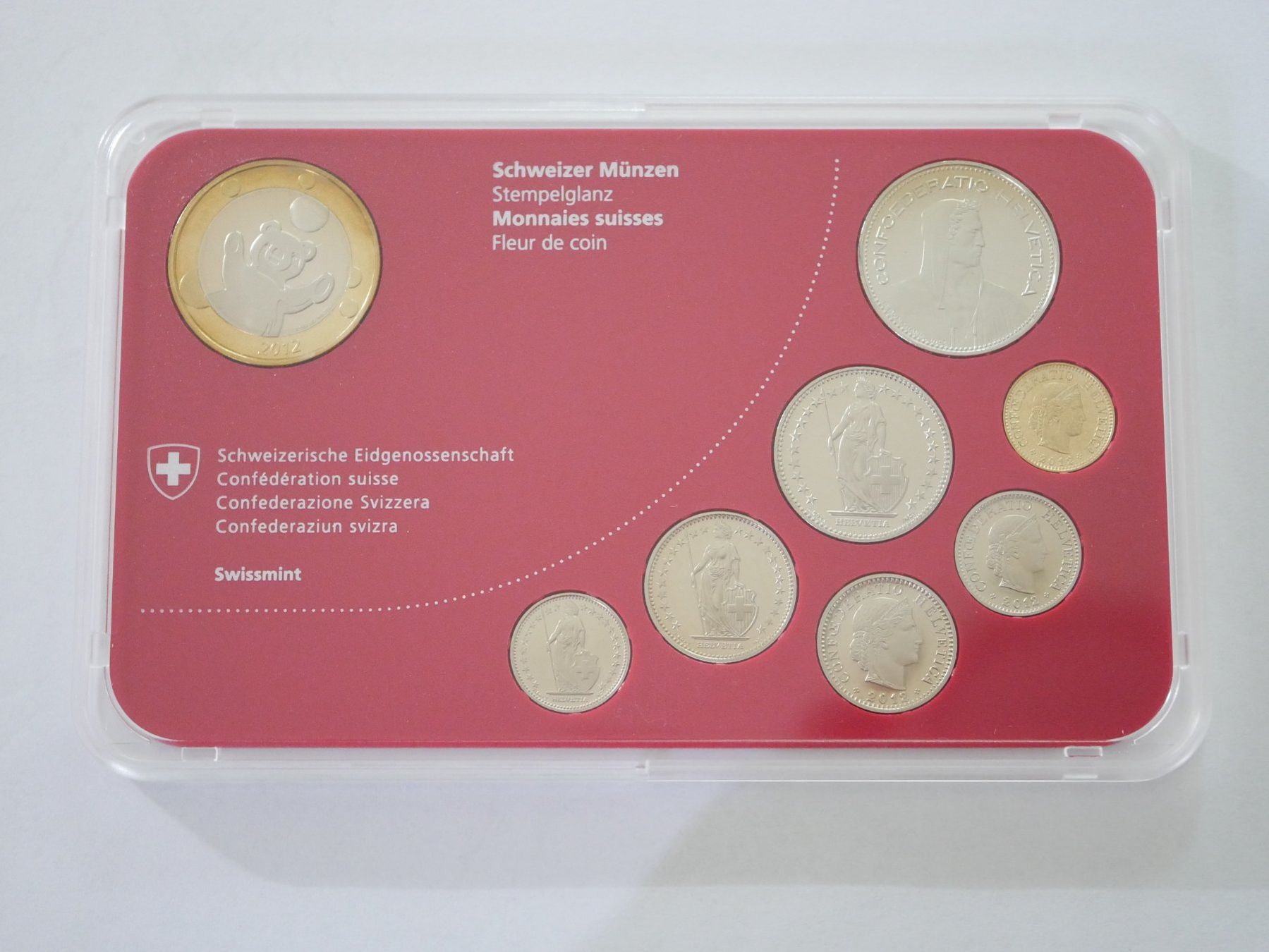Tutti le monete: Schweizer Baby Münzsatz 2012 stgl ***TOP*** – Nuovo e nell'imballaggio originale da Kreuzlingen venduto da Samson01 1
