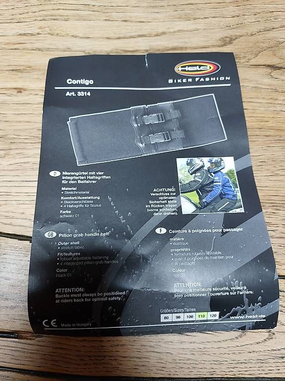 Supporti a parete: Held Contigo Nierengurt 110 mit 4 Haltegriffen – Usato da Schnottwil venduto da speedy_1980 2