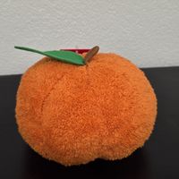 Plueschkürbis Orange FANCY Neu mit Etikett 