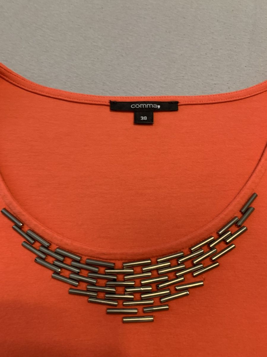 Comma Camicette: Comma Langarmshirt mit Schmuck-Applikation, Gr 38 – Usato da Widen venduto da didy82 3