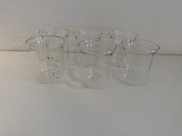6x Bodum Teetassen mit Henkel