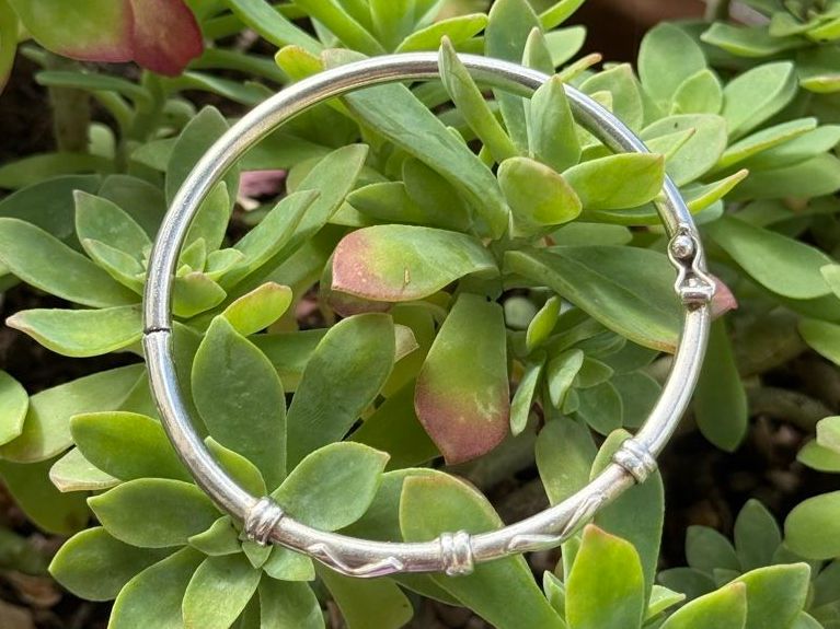 Armbänder & -reifen: Silver Bangle Bracelet - Unique Braided Design, 950 Silver – Gebraucht aus Zürich von olalinda 4