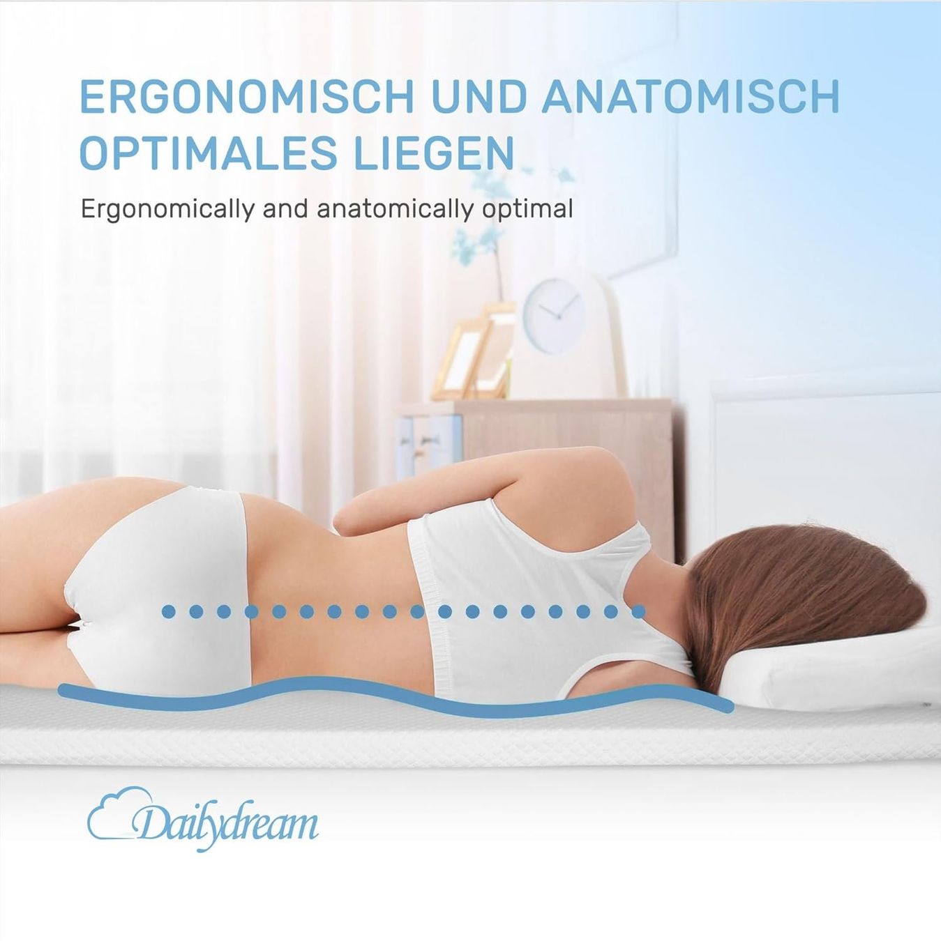 Matelas: Matratzentopper Topper Memory Foam waschbar mit Eckbändern – Neuf avec emballage d'origine à Dörflingen par Nixhub 7