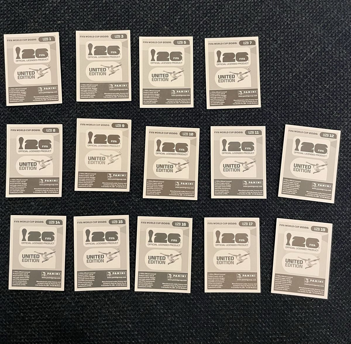 Panini Carte collezionabili: Panini Usbekistan UZB – Nuovo (secondo la descrizione) da Zürich venduto da zambokri 1