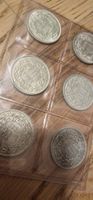 6x 1.- schweizer silber münzen
