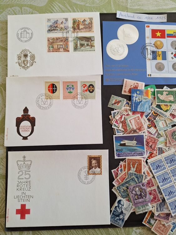 Ca 1000 Ausland-Briefmarken ab Uralt (1Y25) (Gebraucht) in Genolier für ...