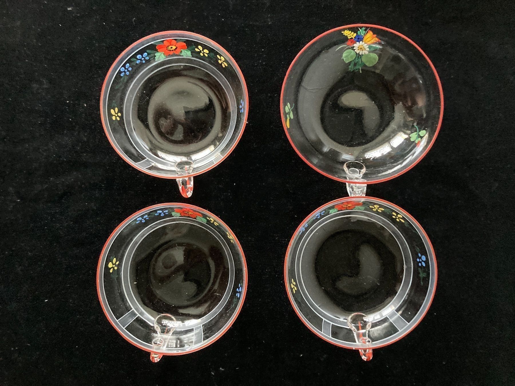 Tassen: 4 grosse, flache, Glas- Tassen – Gebraucht aus Zürich von Chaeffeler