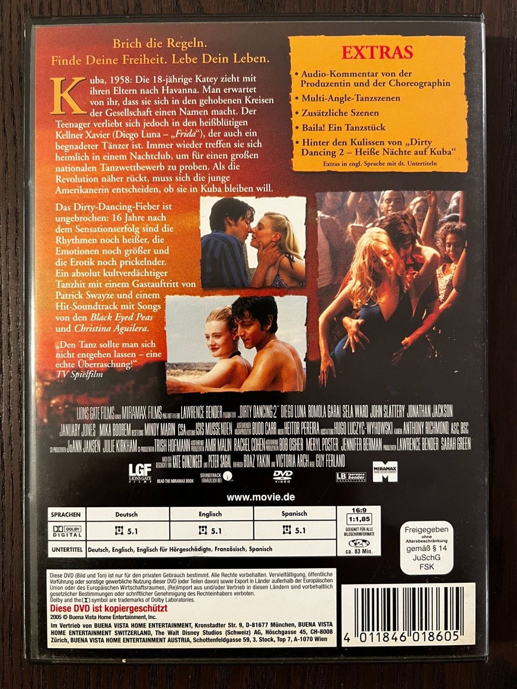 Tutti i DVDs: Dirty Dancing 2 – Usato da Zürich venduto da FilmFreunde 1