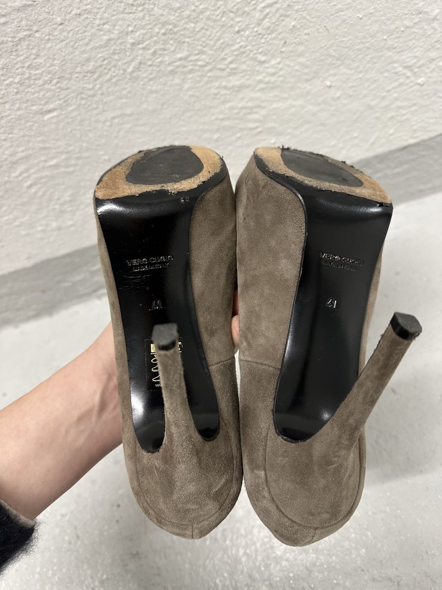 Bongénie Grieder Scarpe da donna: Peeptoe Pumps Gr.41 – Usato da Uster venduto da staernli4 4