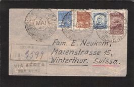 Flugbrief Rio de Janeiro( Brasilien) - Winterthur, 2.5.1941