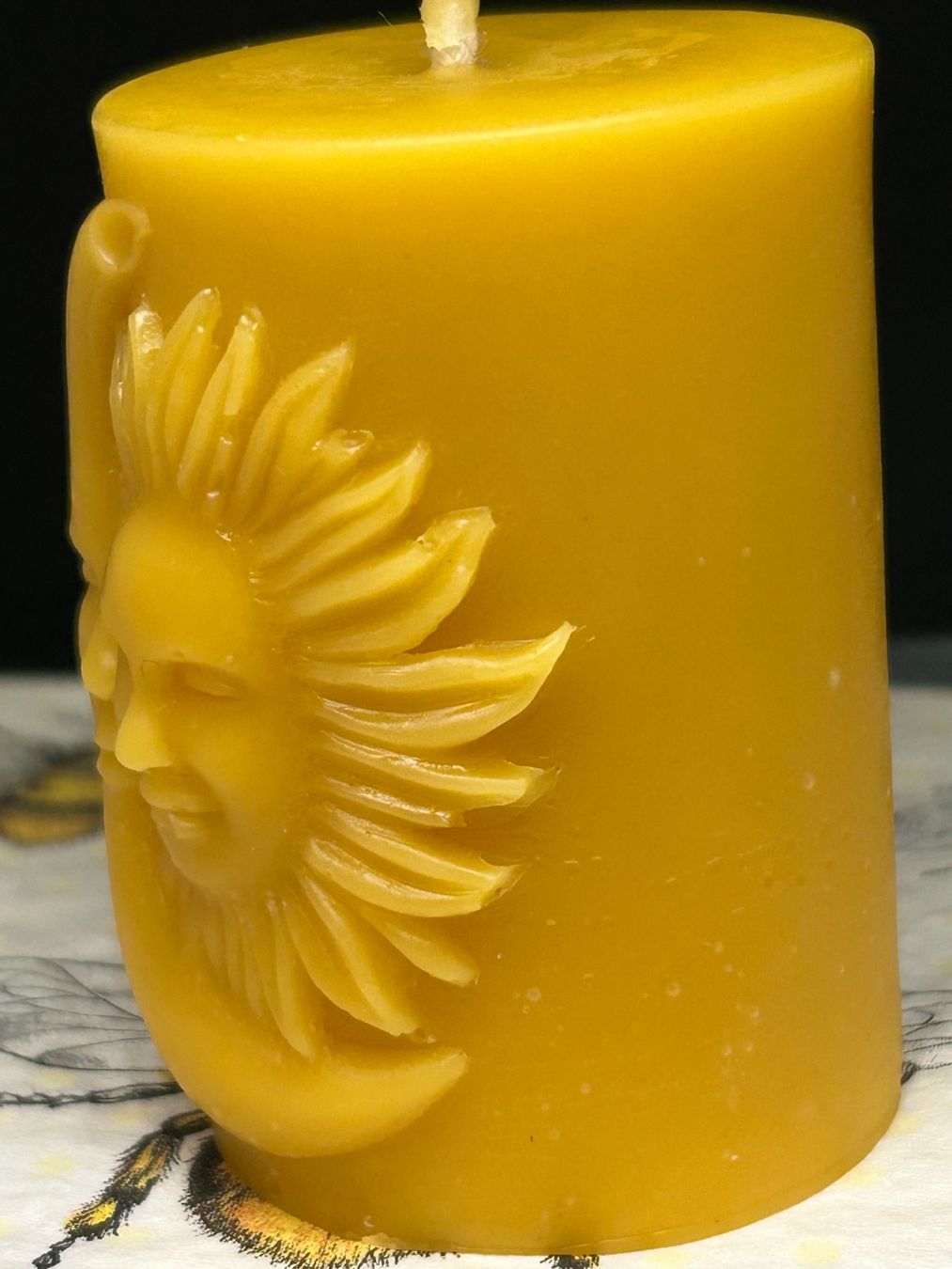 Candele: Bienenwachskerze  Sonne /Mond – Nuovo (secondo la descrizione) da Rizenbach venduto da Landry8 2