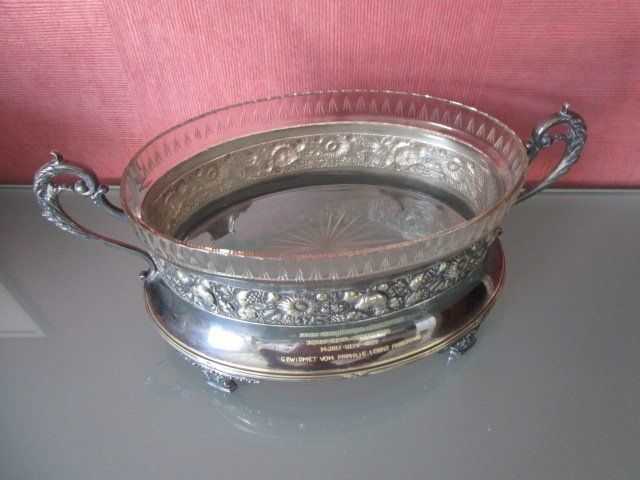 Ciotole: Obstschale Jardiniere Jugendstil um 1910 versilbert – Usato da Luzern venduto da Horoskop1 7