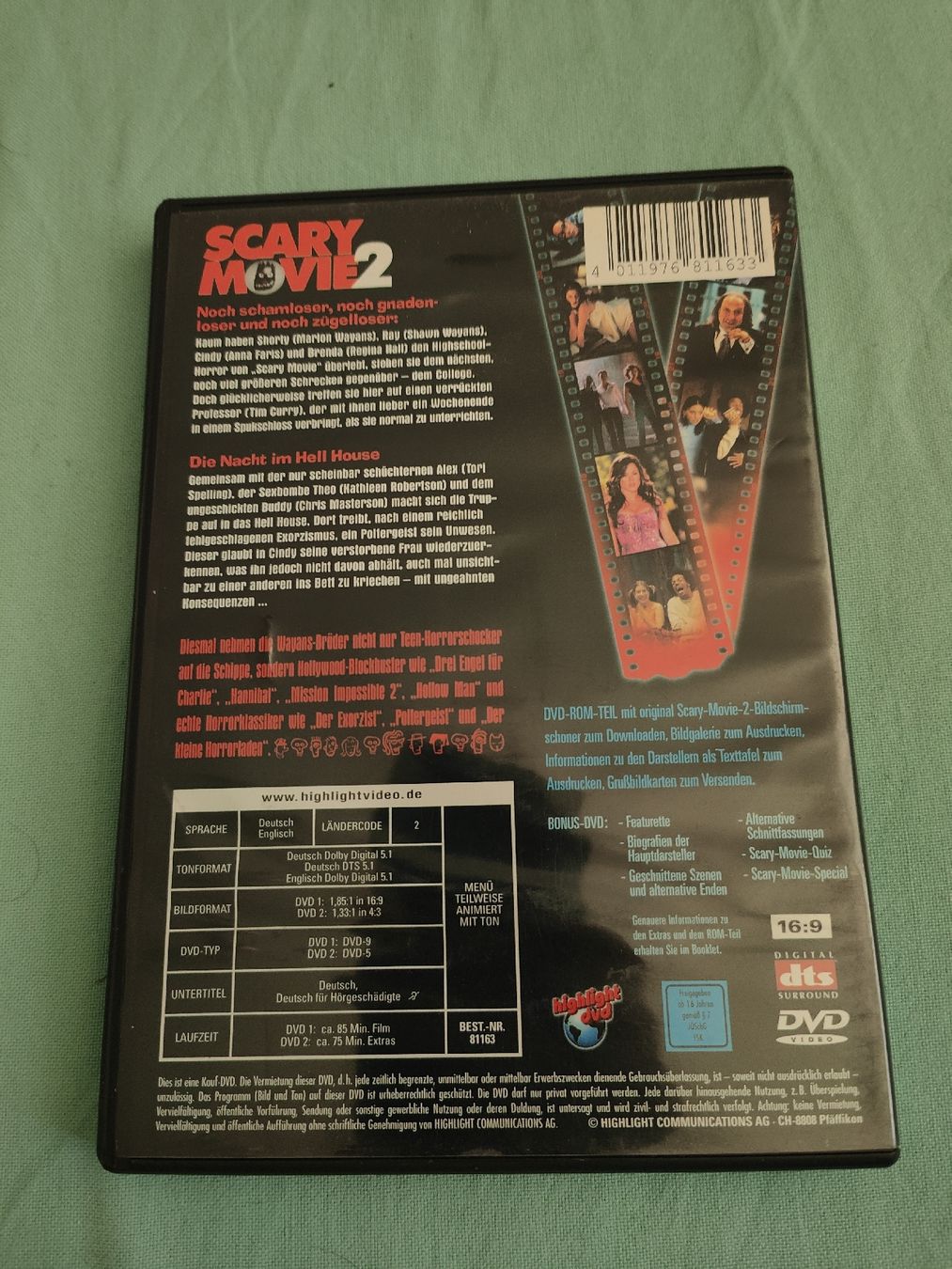 Tutti i DVDs: Scary Movie 2  – Usato da Liestal venduto da bebbi1989 1