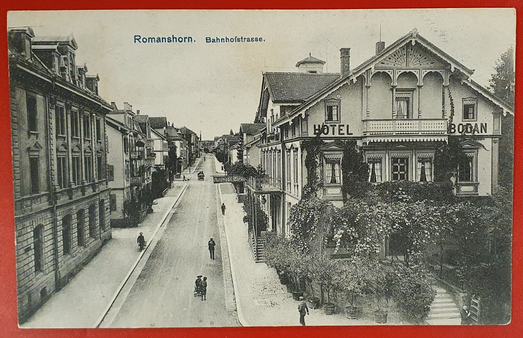 Cartoline postali: Romanshorn 1909 - Bahnhofstrasse – Usato da Kreuzlingen venduto da Rschweiz1