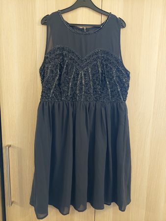 Schönes marineblaues Abendkleid  Gr.46