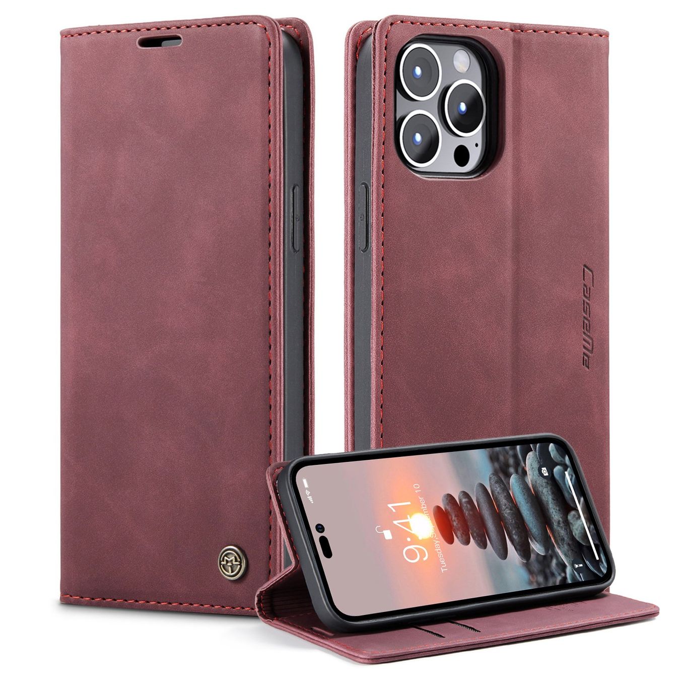 Cover & Protezioni schermo: iPhone 15 Pro/Max - étui à rabat portefeuile rouge – Nuovo e nell'imballaggio originale da Morges venduto da DigiAC