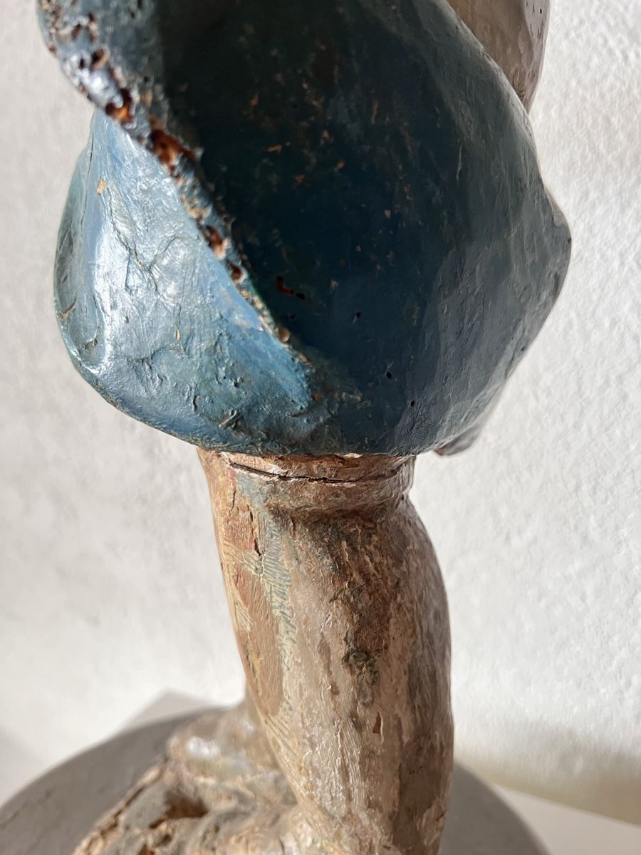 Skulpturen & Statuen: Chérubin putto bois polychrome 17/18 ème siècle – Gebraucht aus Vétroz von Chrisbad60 6