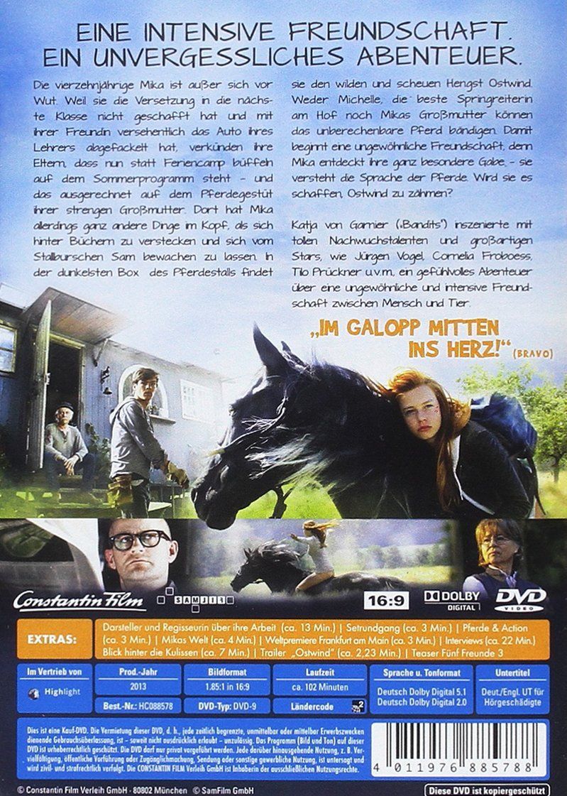 Tutti i DVDs: Neu: Ostwind Pferde Film DVD – Nuovo e nell'imballaggio originale da Matten b. Interl venduto da dvdblurayneu 1
