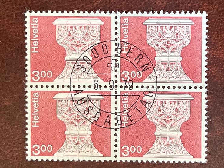 Tutti i francobolli: 1979 Taufstein 4erblock ET-Stempel – Nuovo (secondo la descrizione) da Freidorf TG venduto da ern_7s68