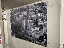Grande toile CANVAS tendue Ney York IKEA Flatiron Building