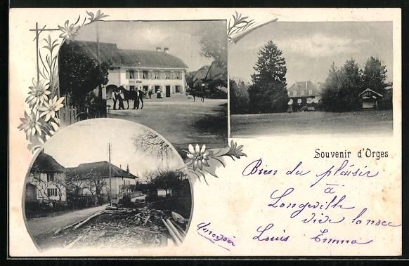 Cartoline postali: AK Orges, Strassenpartien und Anwesen – Usato da Berlin venduto da bartko-reher