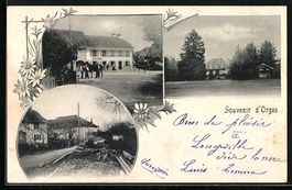 AK Orges, Strassenpartien und Anwesen