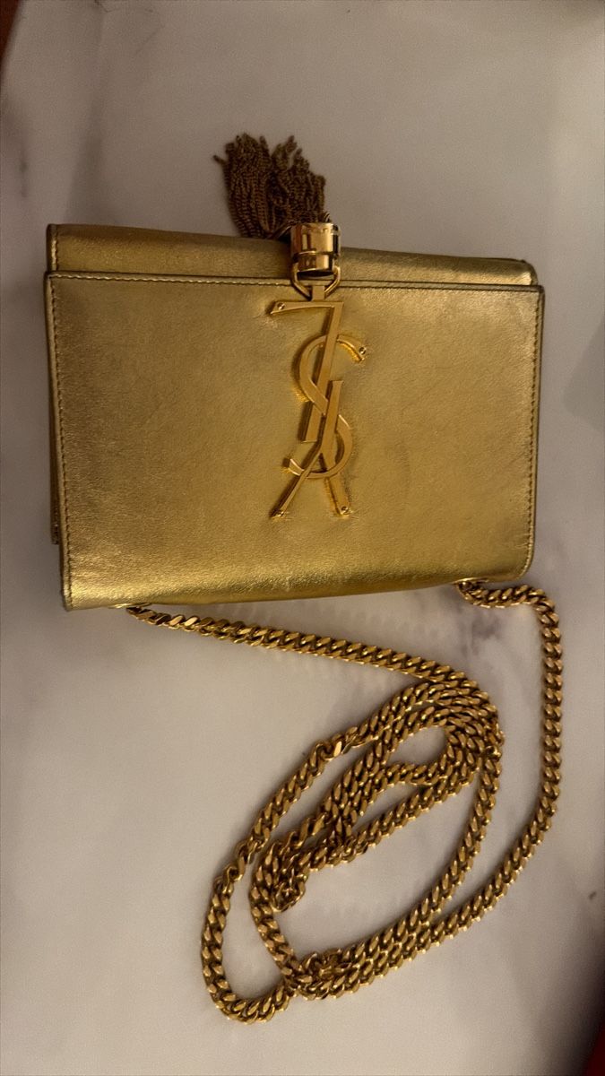 Saint Laurent Borse da donna: YSL Abendtasche gold  – Usato da Küsnacht ZH venduto da Glamour2019