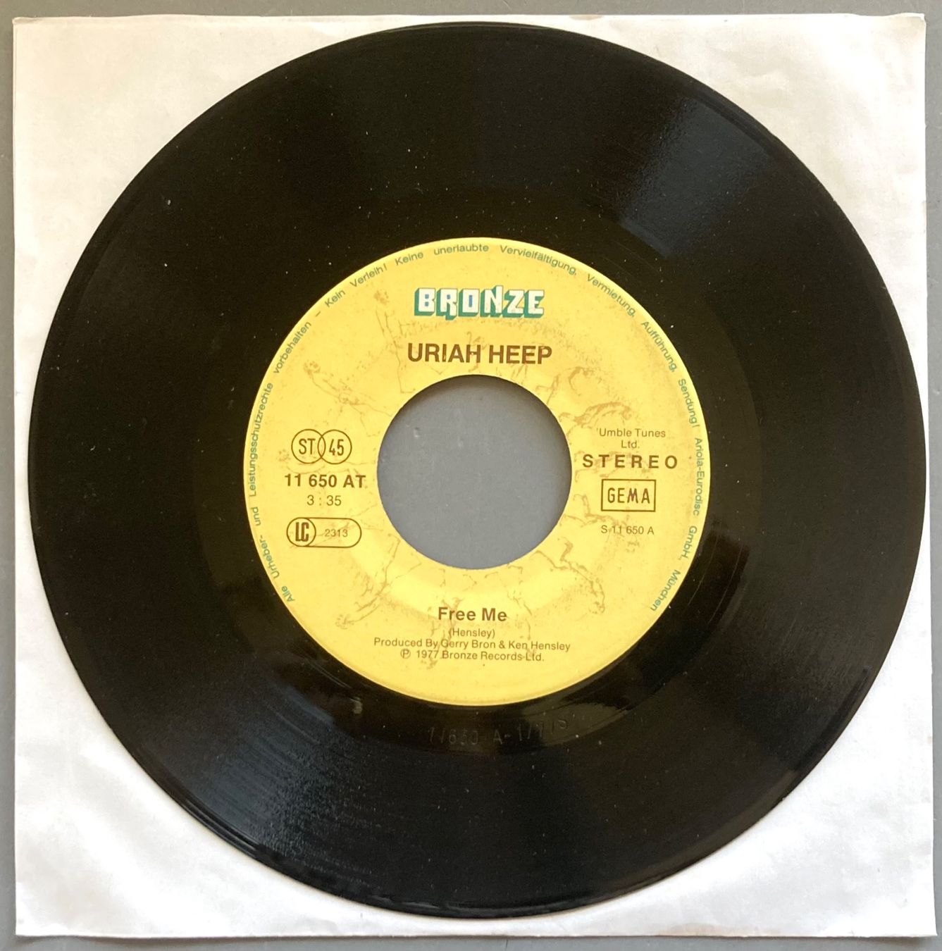 Dischi in vinile: URIAH HEEP - FREE ME – Usato da Poliez-Pittet venduto da Newtown-Records