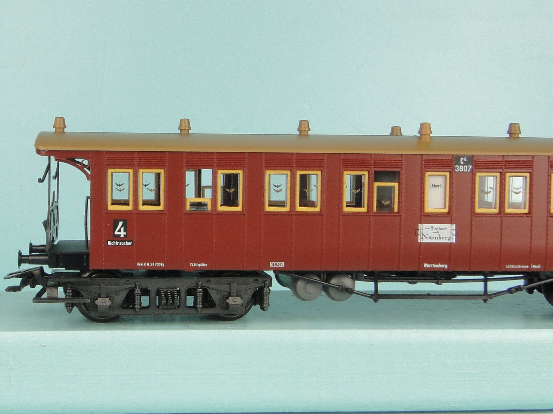 Märklin Modellini di ferrovie: Märklin 42141 Plattformwagen 4e. Klasse – Usato da Bülach venduto da cann11 6