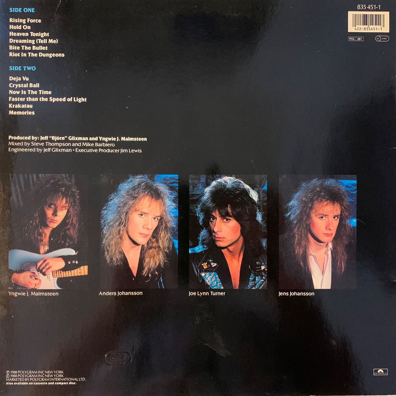 Dischi in vinile: Yngwie Malmsteen's Rising Force - Odyssey – Usato da Aesch BL venduto da BlueMusicRecords 1