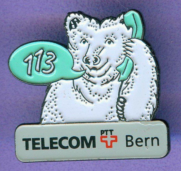 Placchette & Badge: PTT  TELECOM  113 Bern – Usato da Winterthur venduto da Sammleroase