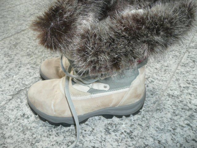 Roberto Santi Damenschuhe: Stiefel Gr. 37 in grau mit Kunstfell – Gebraucht aus Zug von falama 3