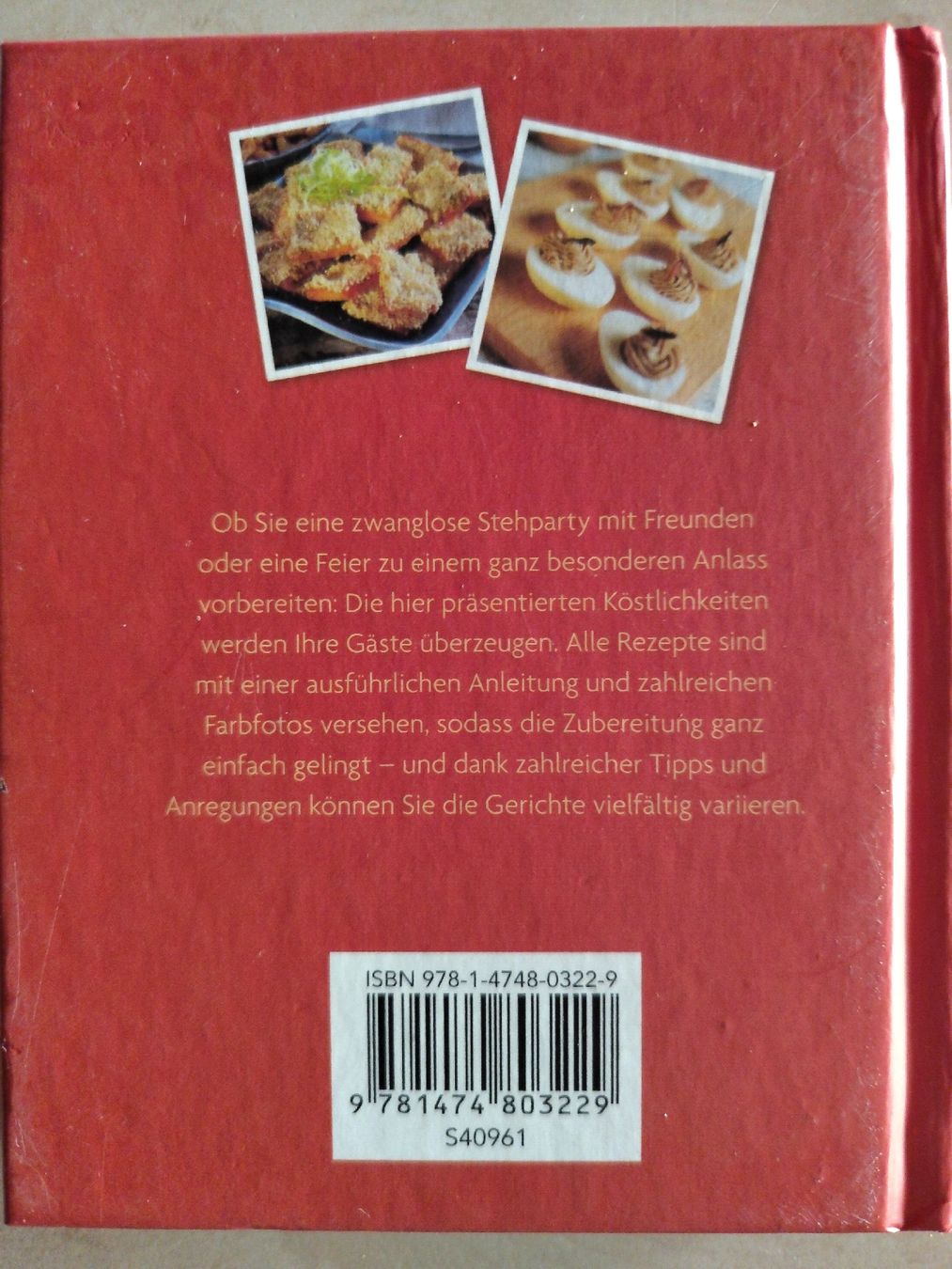 Libri: Kochbuch Partyküche – Usato da Bowil venduto da taomi 1