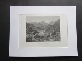 LUNGERENSEE STICH MIT PASSEPARTOUT