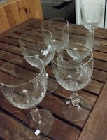 6 Kristallgläser (z.B. als Weingläser)