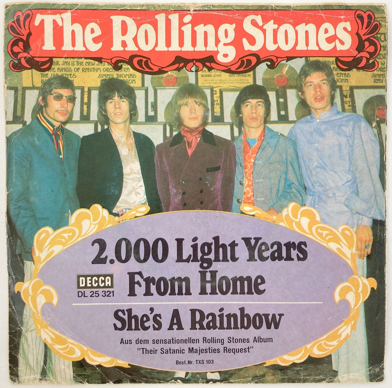 Dischi in vinile: ROLLING STONES - 2,000 LIGHT YEARS FROM HOME – Usato da Bottens venduto da hotter-than-hell 1