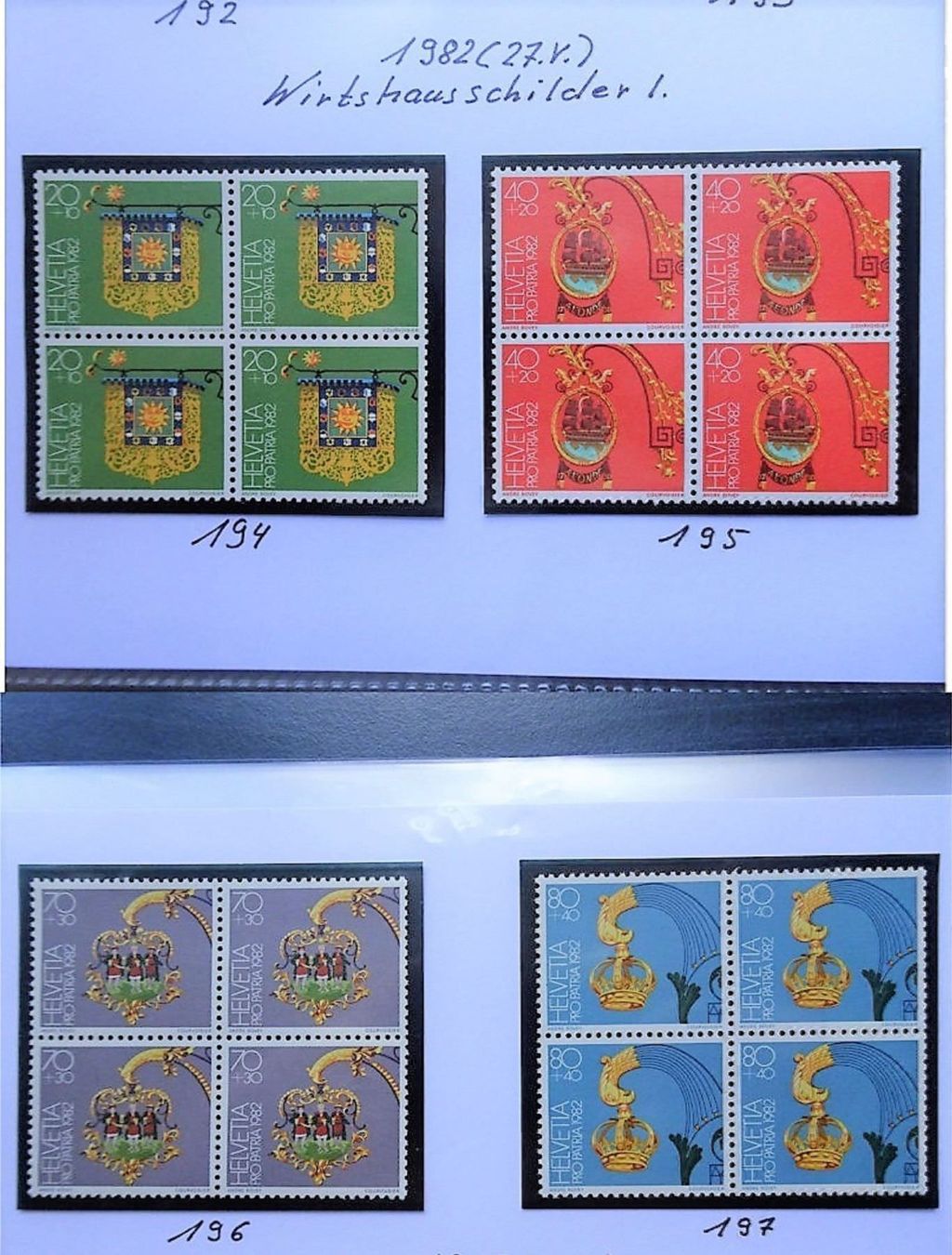 Alle Briefmarken: PP 1982** – Neu (gemäss Beschreibung) aus Aadorf von Chnorli-Furz