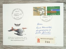 TR17 Enveloppe + Timbre Suisse 1977