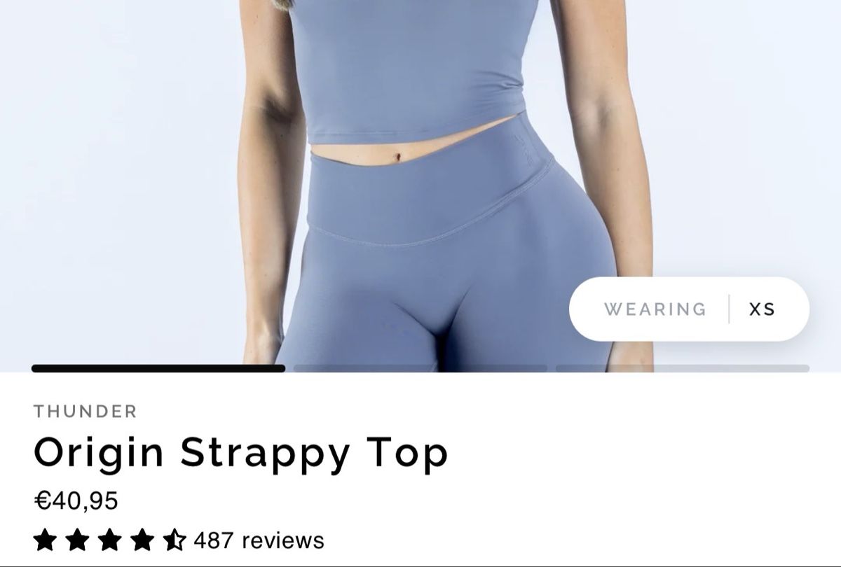 DFYNE Tops: Dfyne Strappy Top M blau – Gebraucht aus Winterthur von vic_1256 1