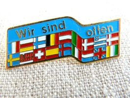 ♥ ABB Wir sind offen Länder Fahne drapeaux pays - pin V1.38