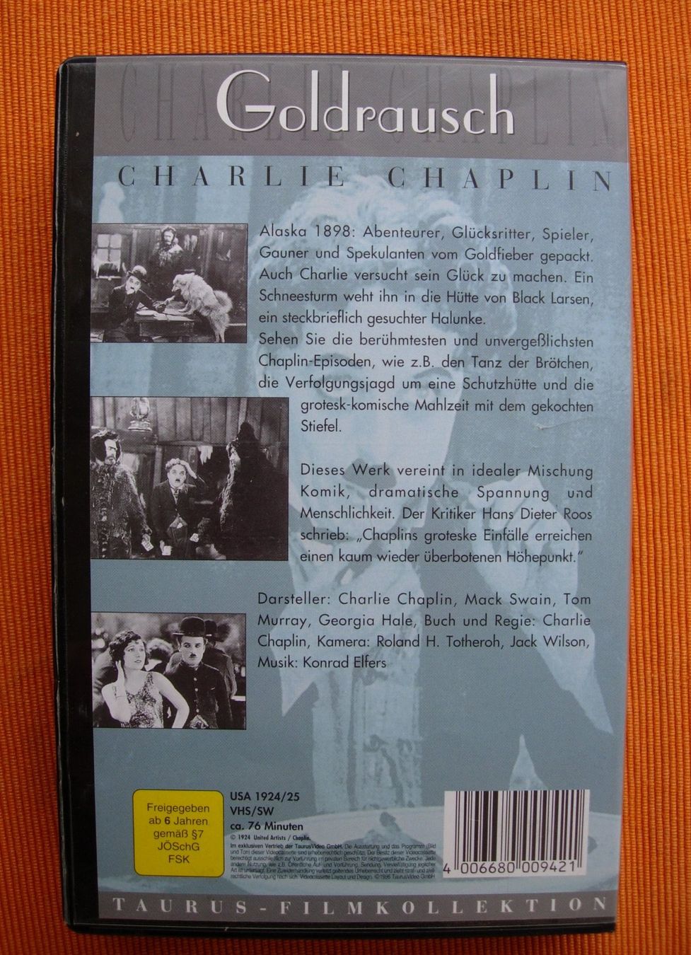 Alle VHS: GOLDRAUSCH - Chaelie Chaplin - VHS – Defekt aus Basel von Grbina64 1